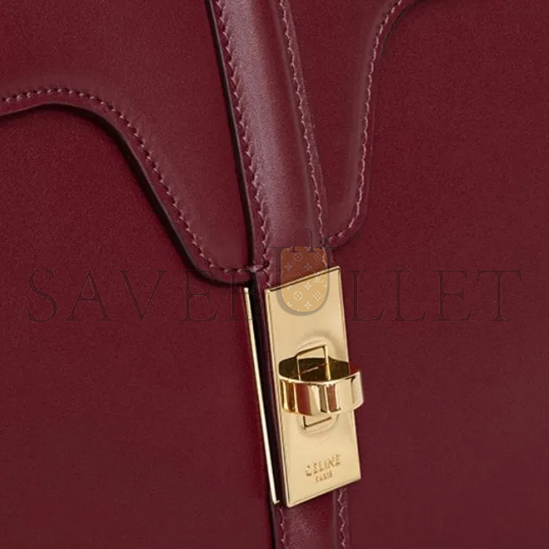 Ce1i*e medium 16 in satinated calfskin 187373bey (32*23.5*13cm)